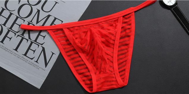 Men’s Thongs Briefs Underwear Mini G-string Bulge Pouch Bikinis Underpants