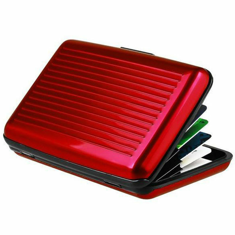 Unisex Waterproof Business ID Credit Card Wallet Holder Aluminum Metal RFID Case