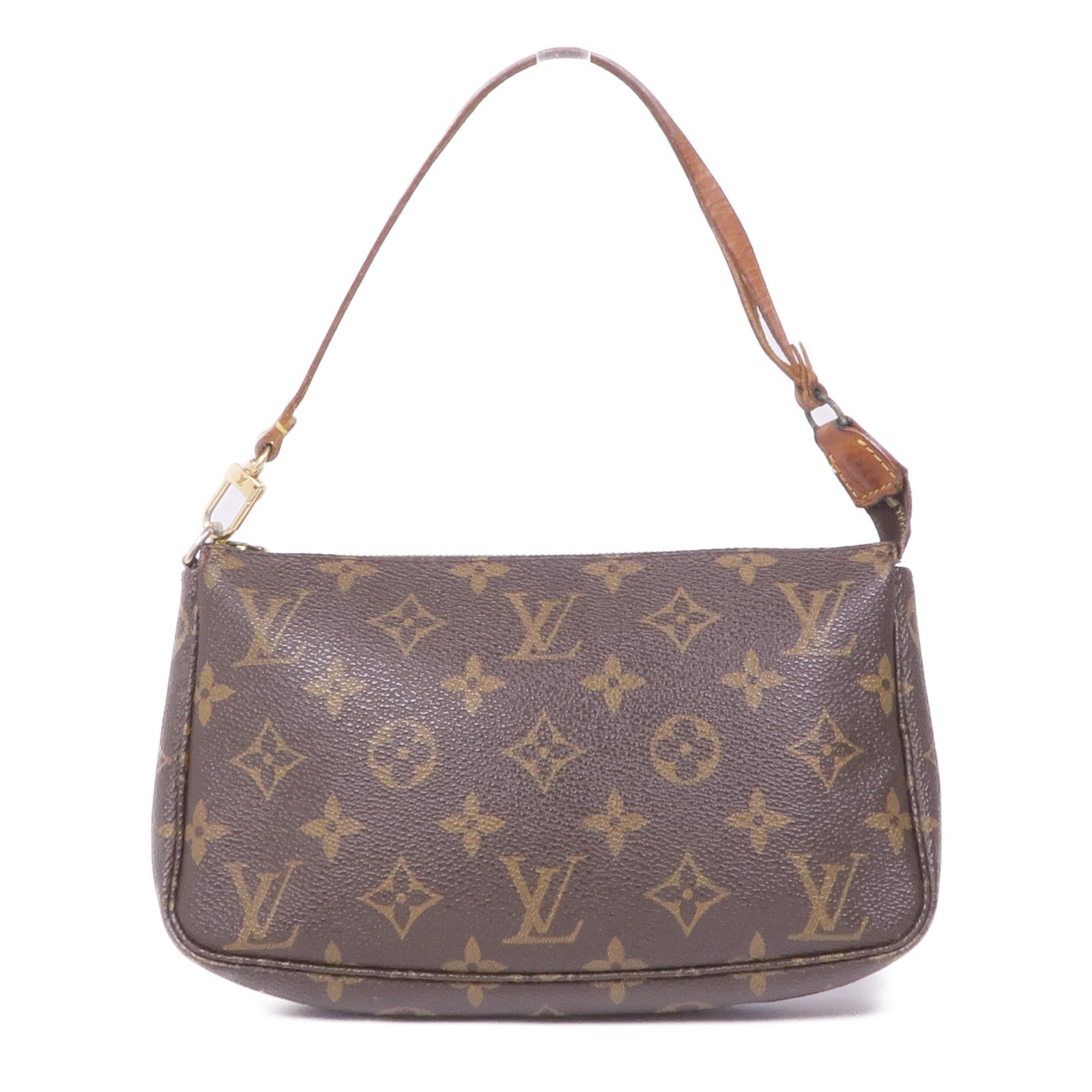 LOUIS VUITTON LV GHW Pochette Accessoires Pouch Handbag M51980 Monogram Brown