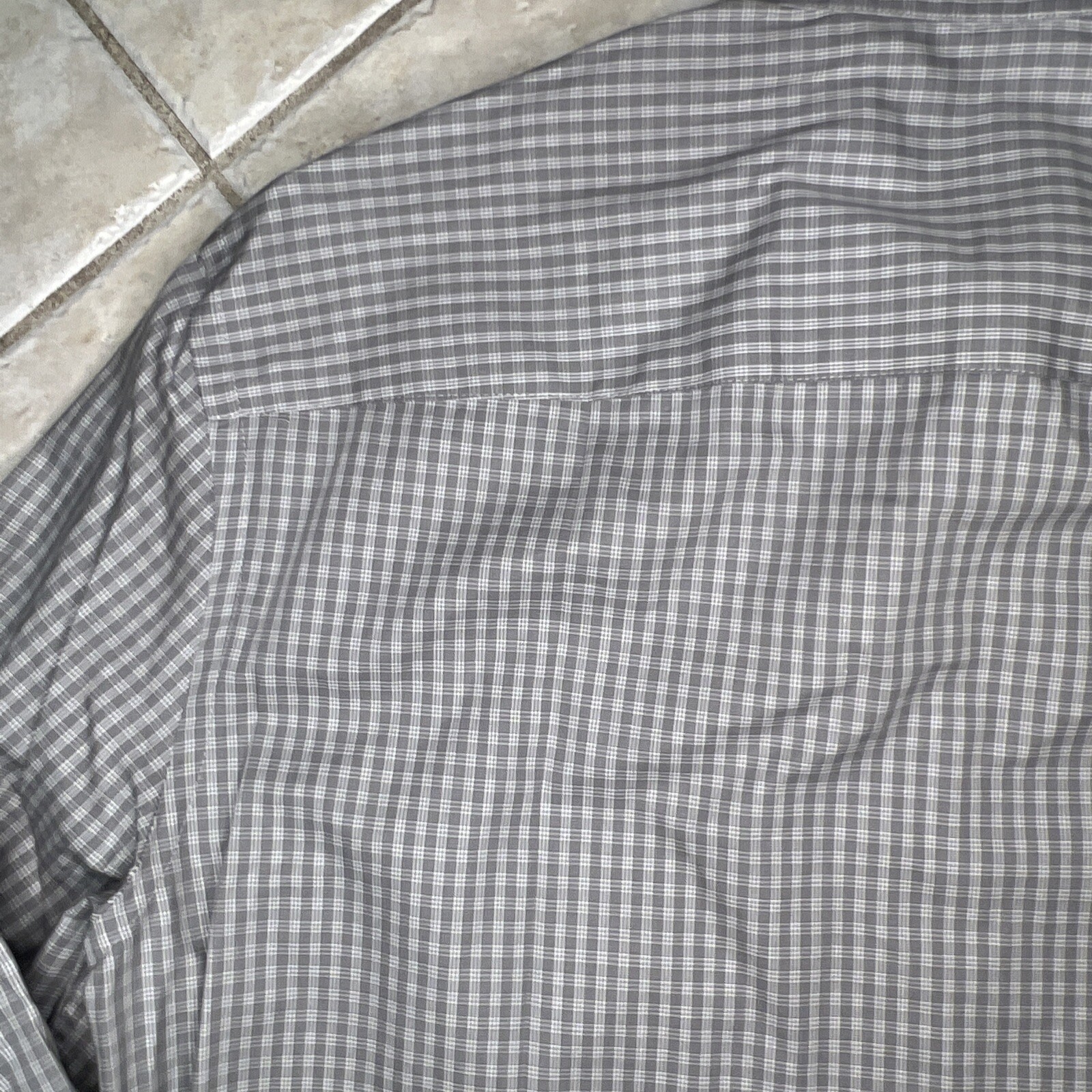 Armani Exchange A|X Casual Regular Fit Shirt Mens S Tan Checked w/ Logo NWT