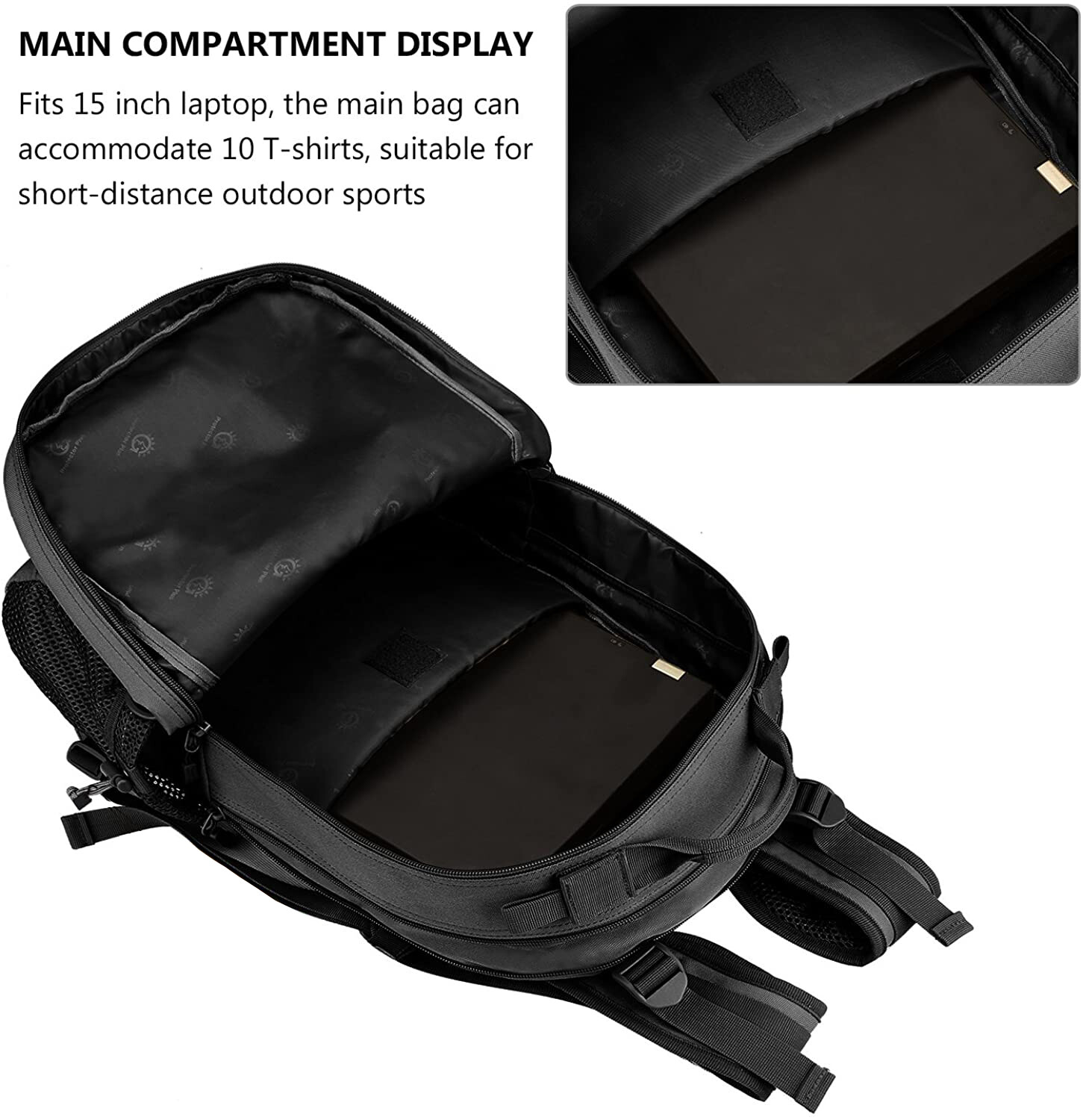Tactical Backpack Military Hiking Day Pack Molle Rucksack Waterproof 30L EDC Bag
