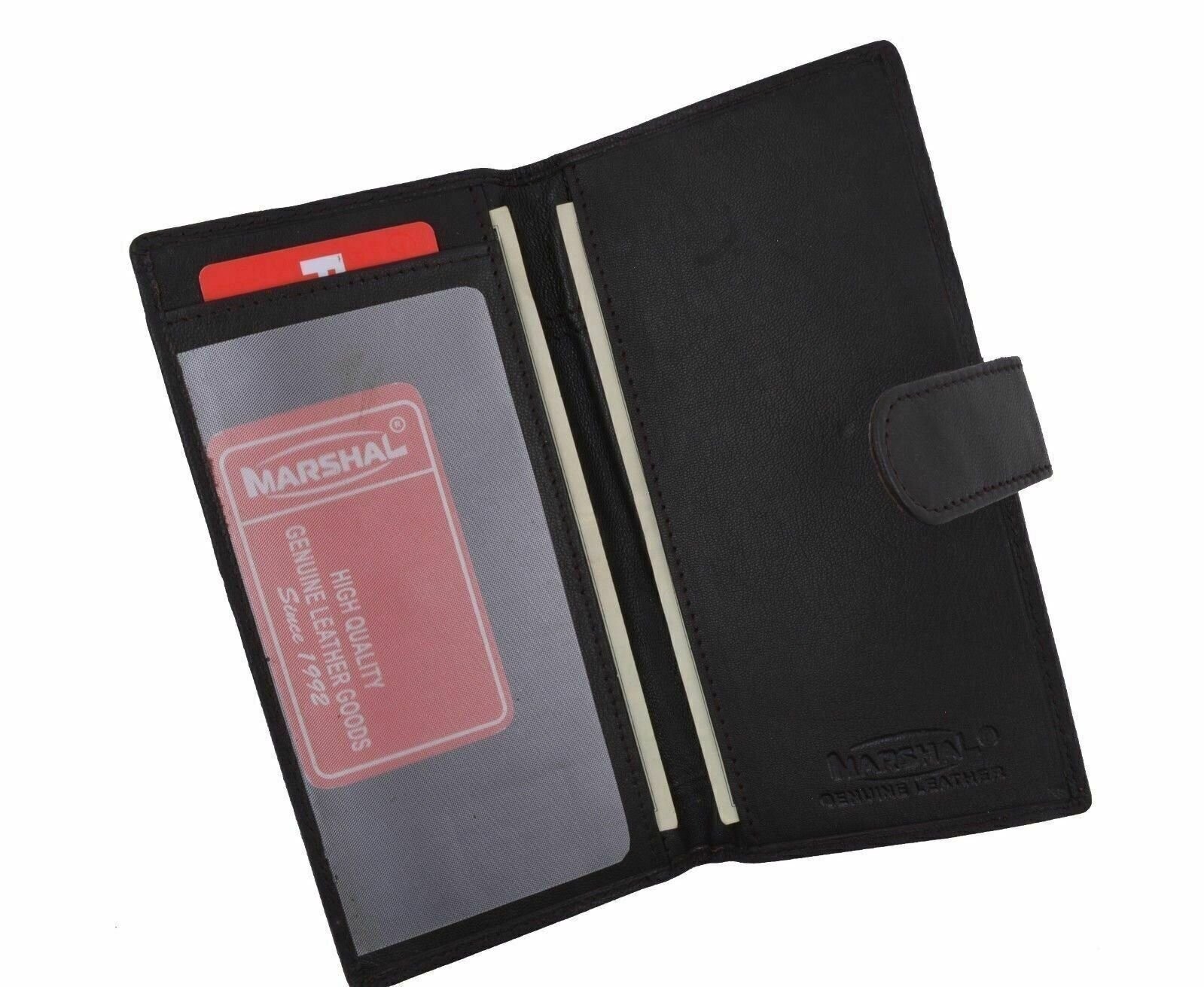 Genuine Leather PLAIN Checkbook Cover Brown with Snap Closure NEW!!!