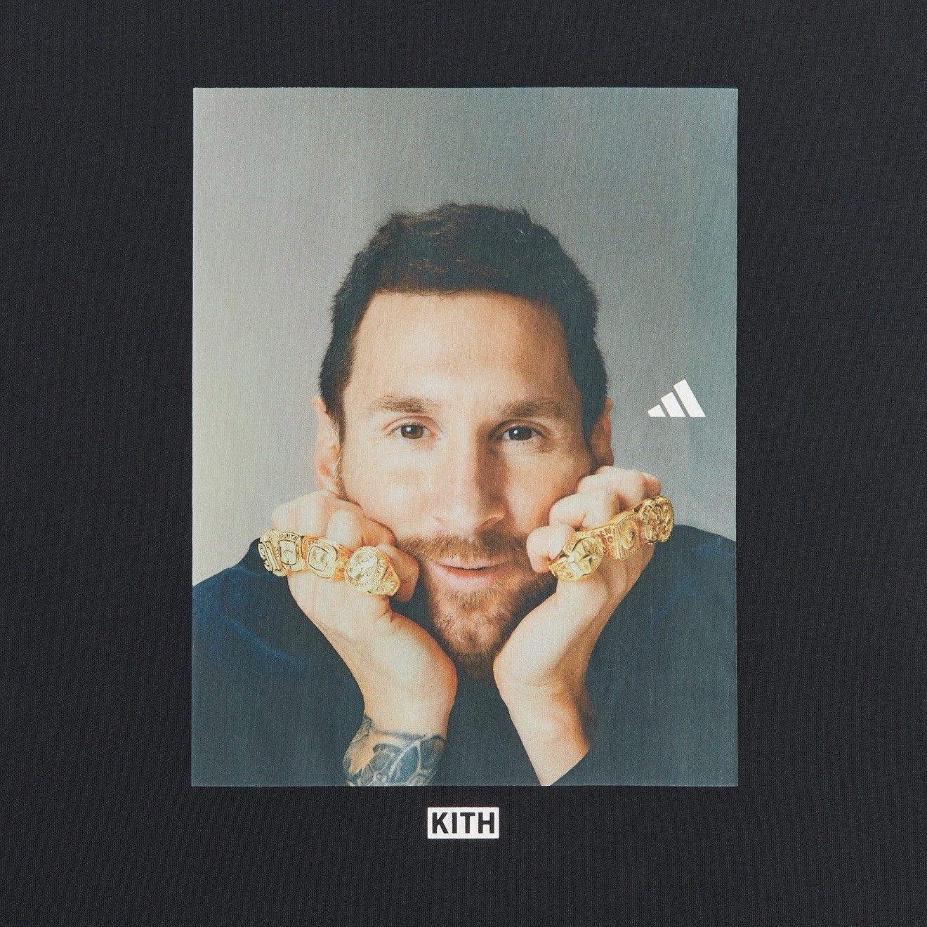 Kith & Messi For Adidas Football Graphic Tee Black