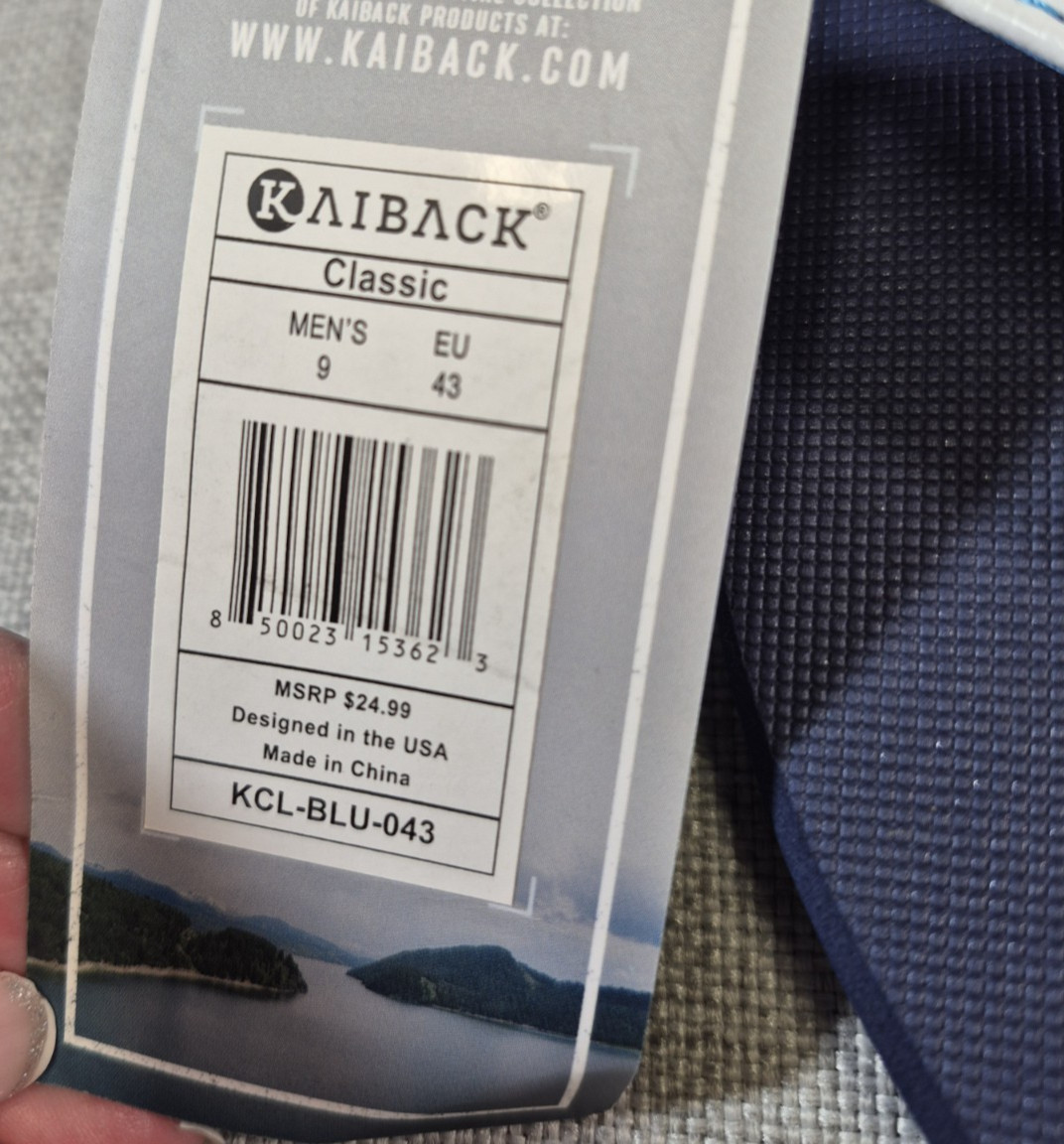 Men’s Kaiback Classic Outdoor Sandals | Casual Comfort Flip Flop with Tread Sz 9