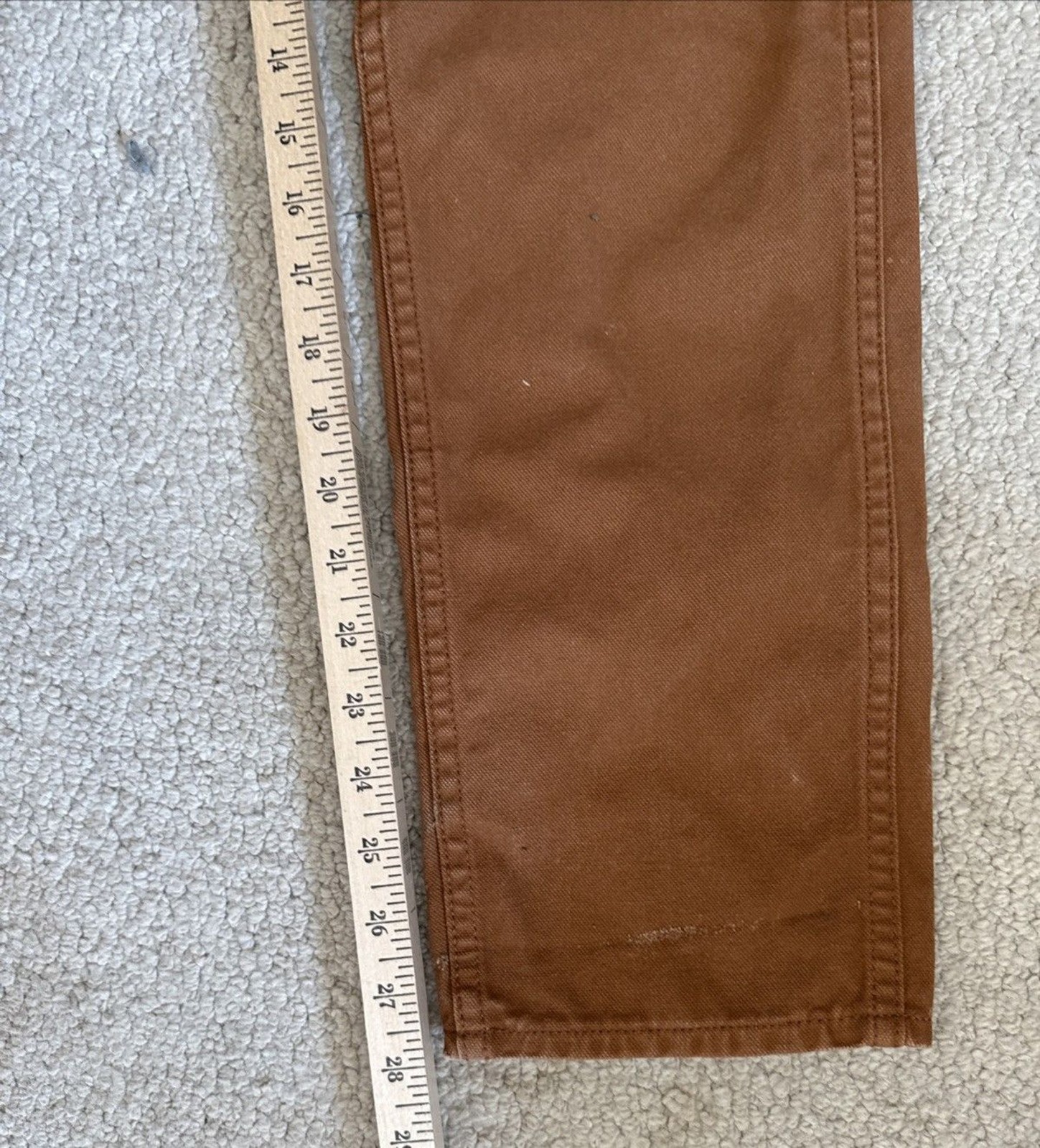 Railcar Fine Goods Brown Trouser Pants Duck Workwear Canvas USA | Men’s 30Wx29L