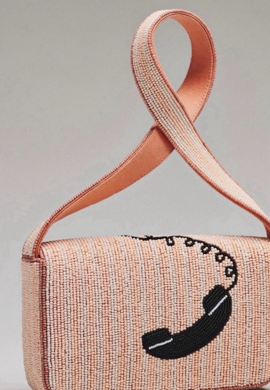 Anthropologie NWT Fiona Call Me Telephone Hello Beaded Bag Purse New