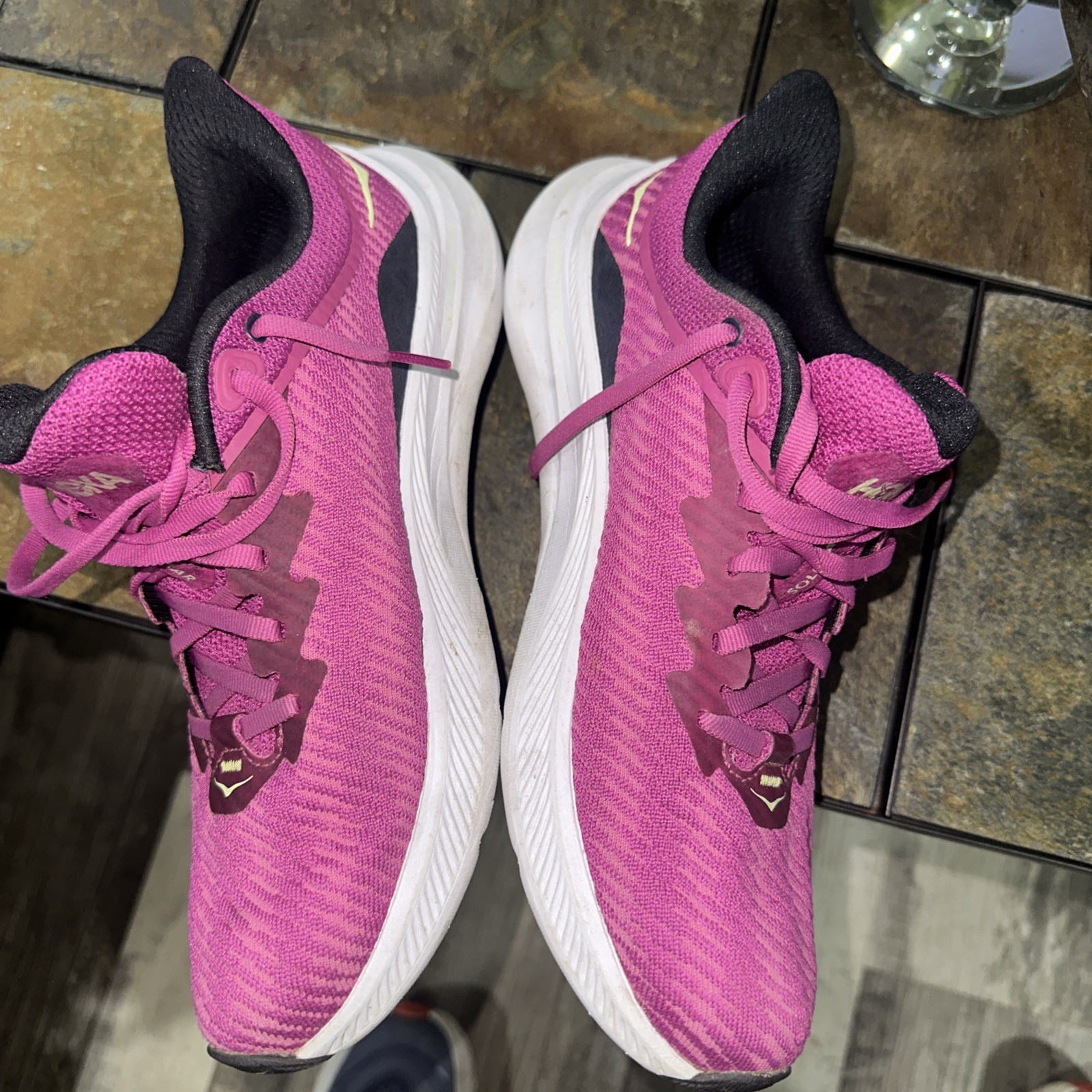 Hoka One One Shoes Womens 8 Solimar Festival Fuchsia Purple Running Sneaker