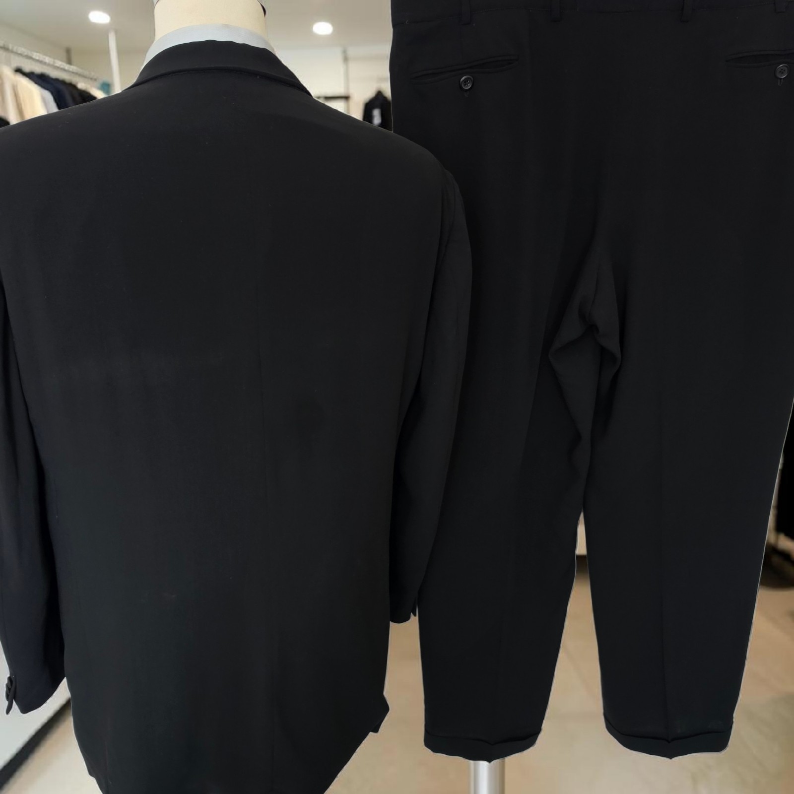 Vintage Giorgio Armani Tuxedo 46r 56it 45×32 A Milano Borgo 21 Peak Lapel