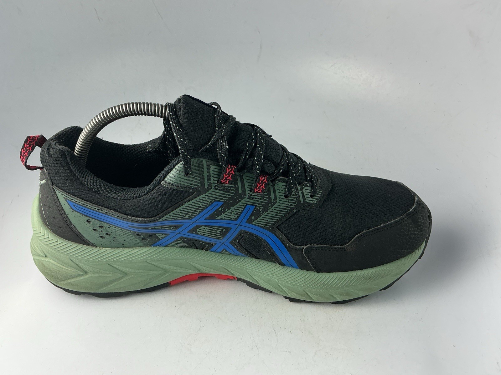 Asics Gel-Venture 9 Running Shoes Black/ Blue Sage Green Men’s Sz 9.5 Extra Wide