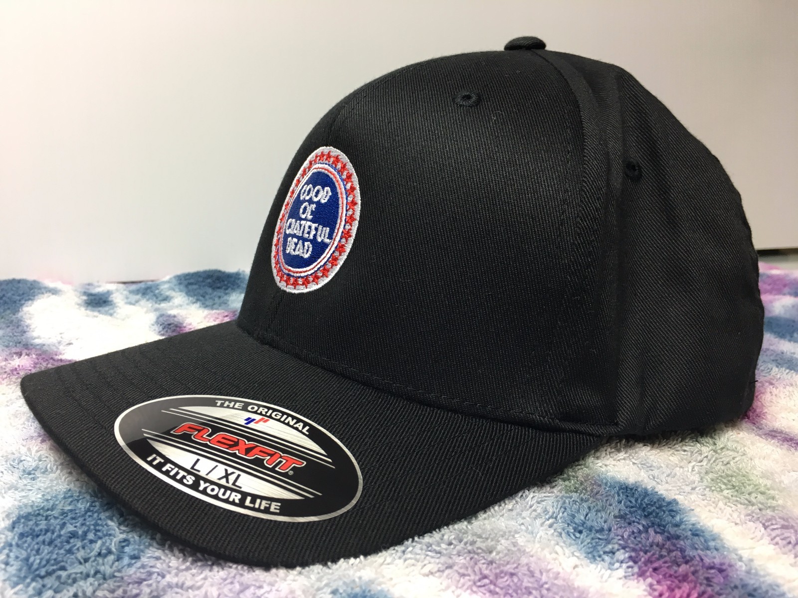Good Ol’ Grateful Dead Embroidered Flexfit Ball Cap Black Navy Olive S/M L/XL 2X