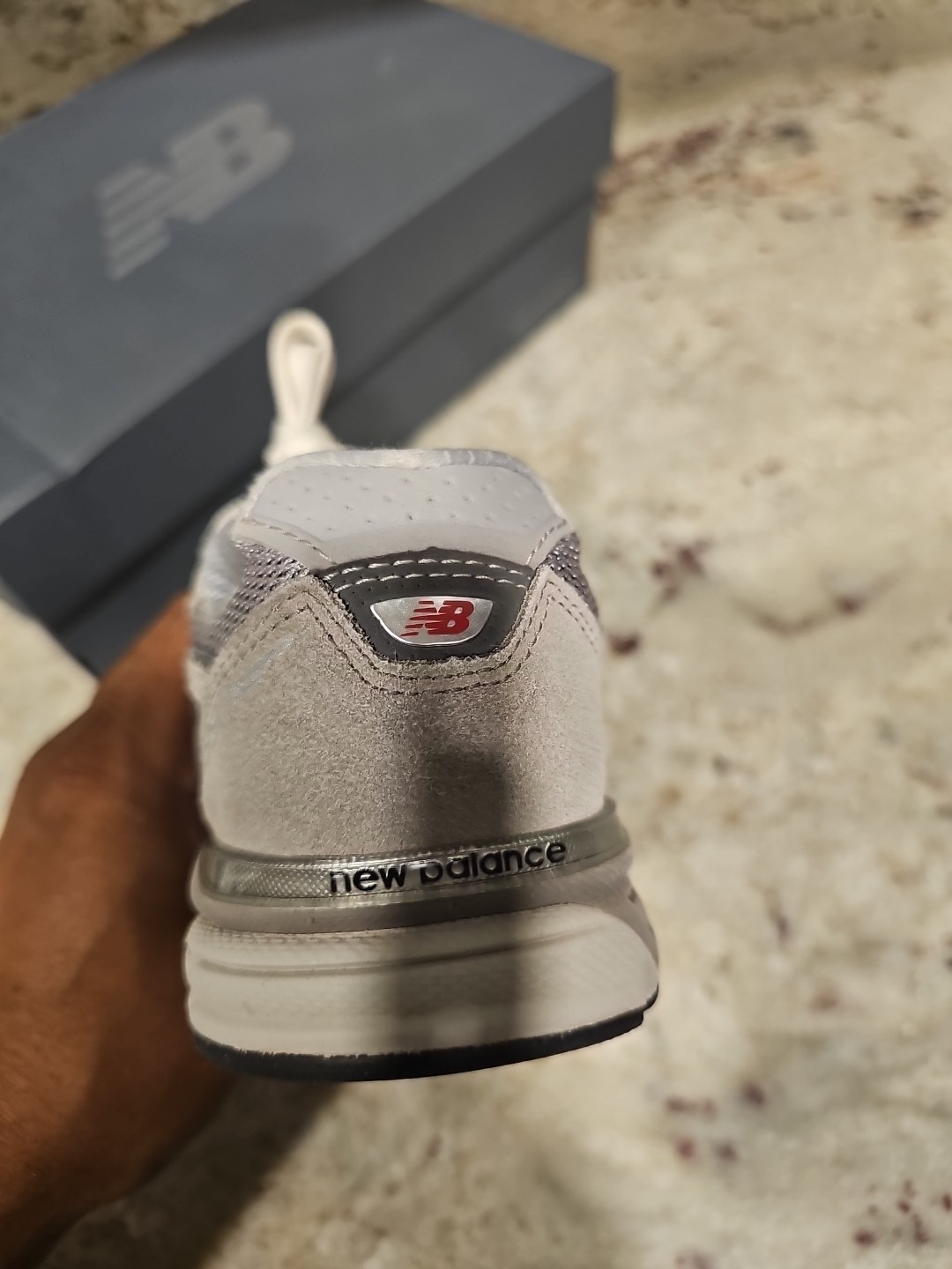 New Balance 990v4 Size 1 ‘Grey Silver’ U990GR4 Sneakers