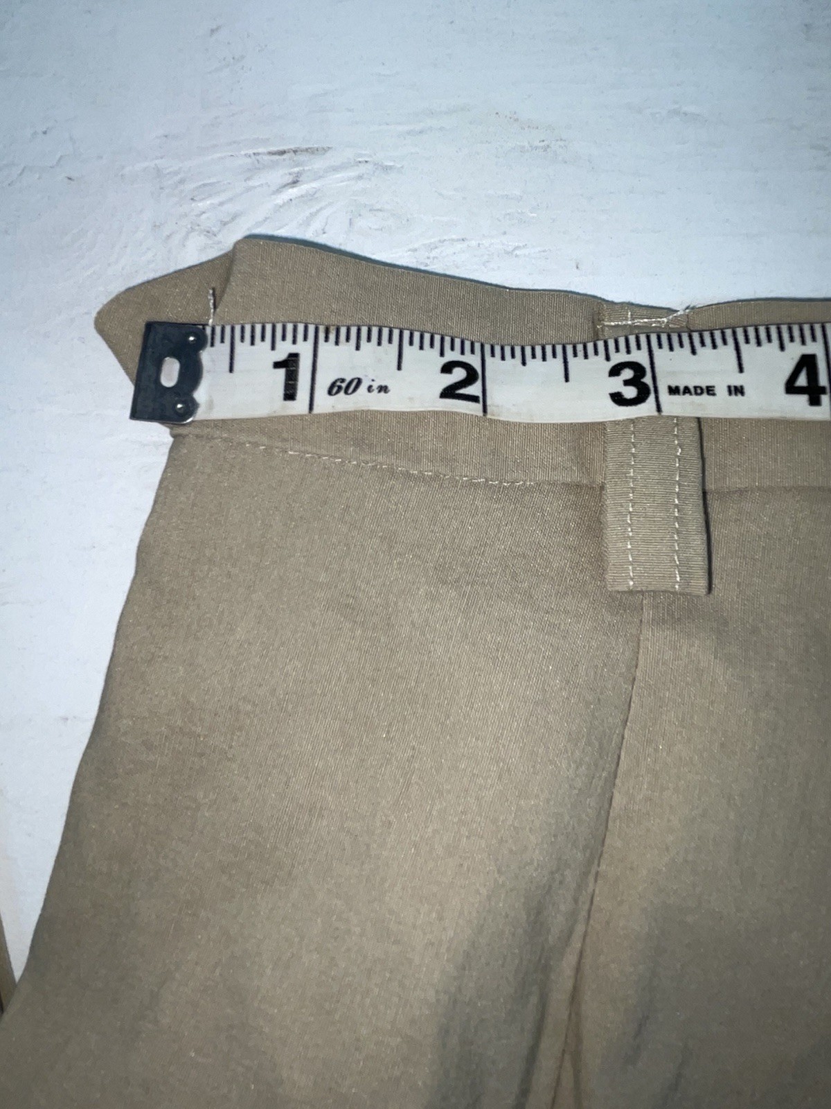 New Vintage Beige 1849 Polyester Pants #3443 XX-45