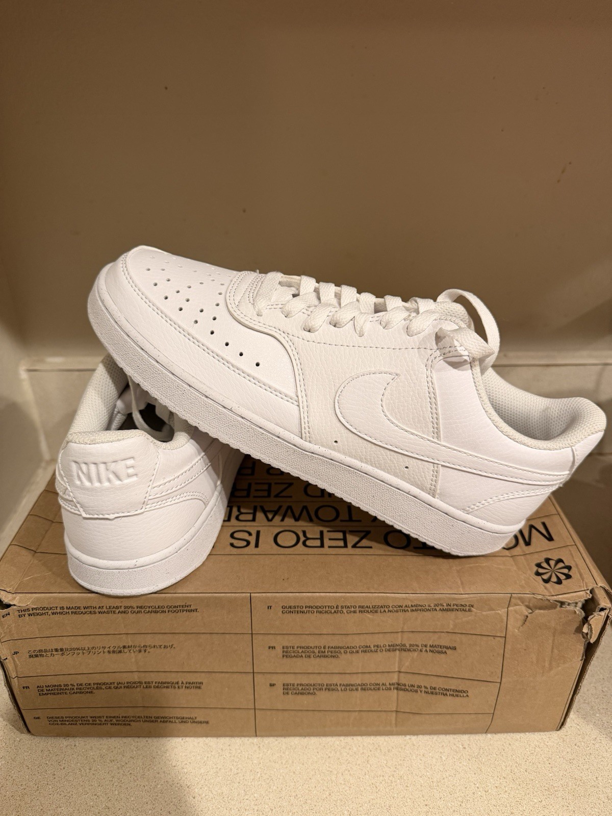 Nike Men’s Court Vision Low Nest Nature Shoes White DH2987-100 M/8, W/9.5 [New]