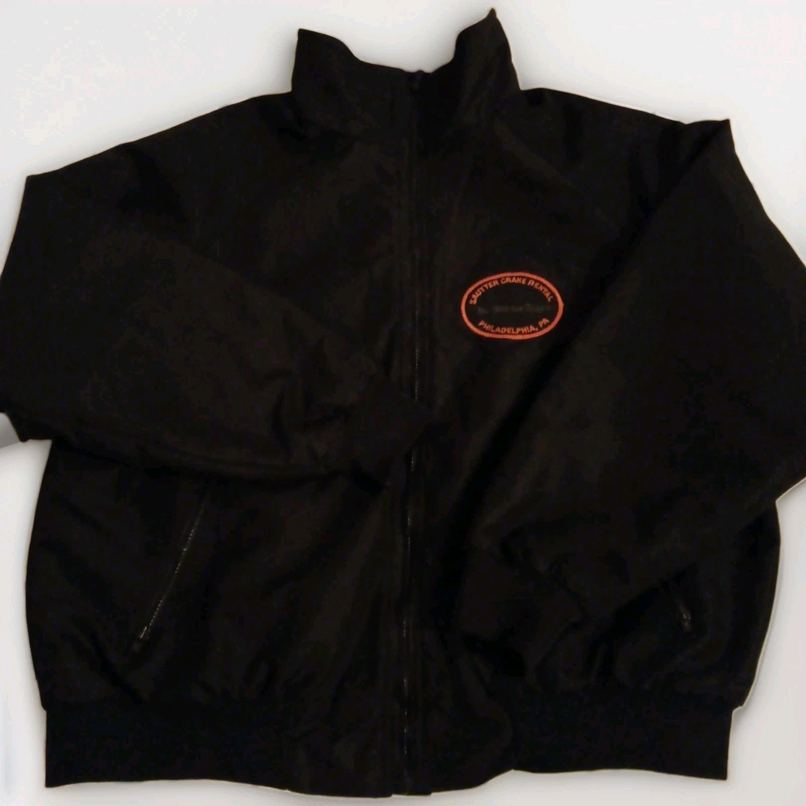Sportsmaster black jacket gray fleece lined mens XXL service patch Philadelphia