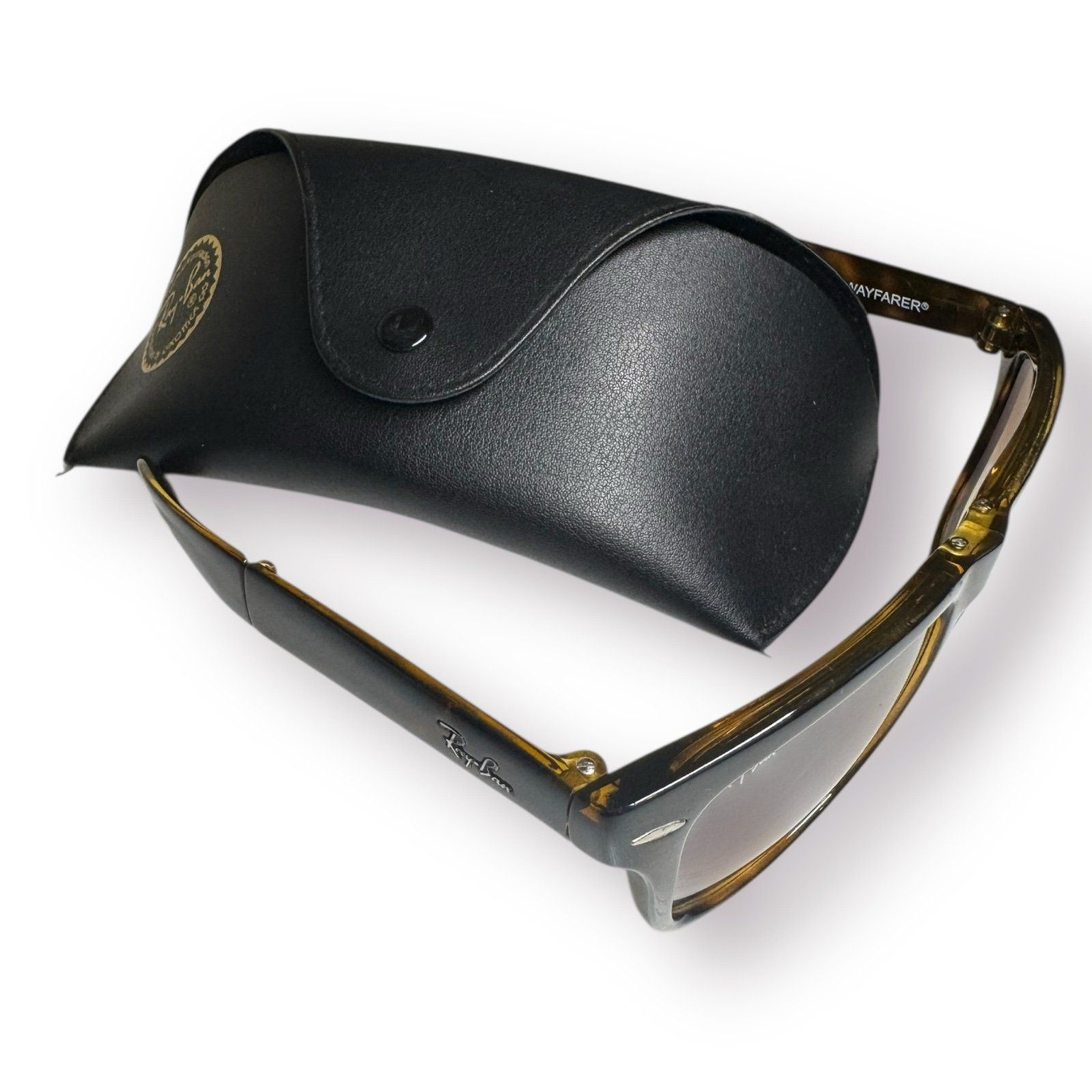 Ray-Ban RB4105 Wayfarer Folding Classic Sunglasses Polished Light Havana 710/51