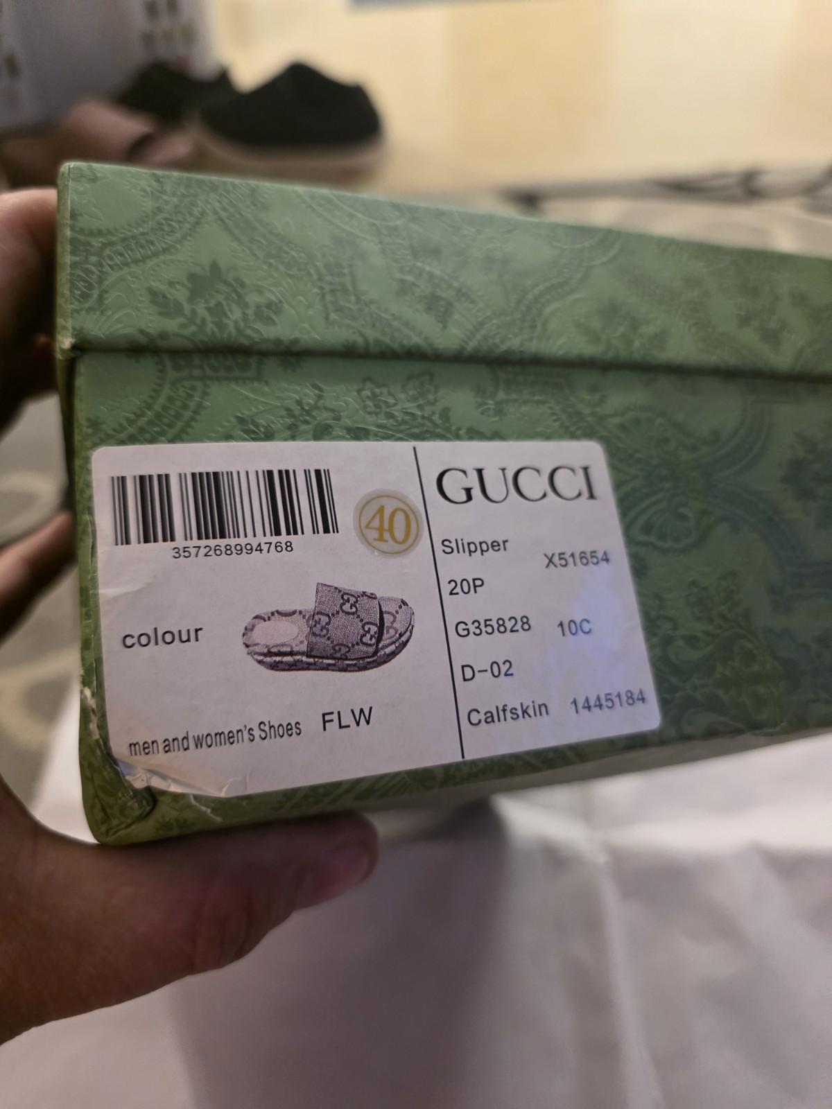 Gucci Platform Slippers Size 40 US 9.5 Women In Box Mint!!