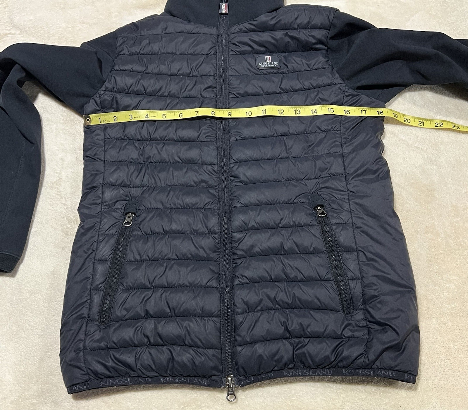 Kingsland Classic Long Sleeves Black Padded Jacket Size XXS