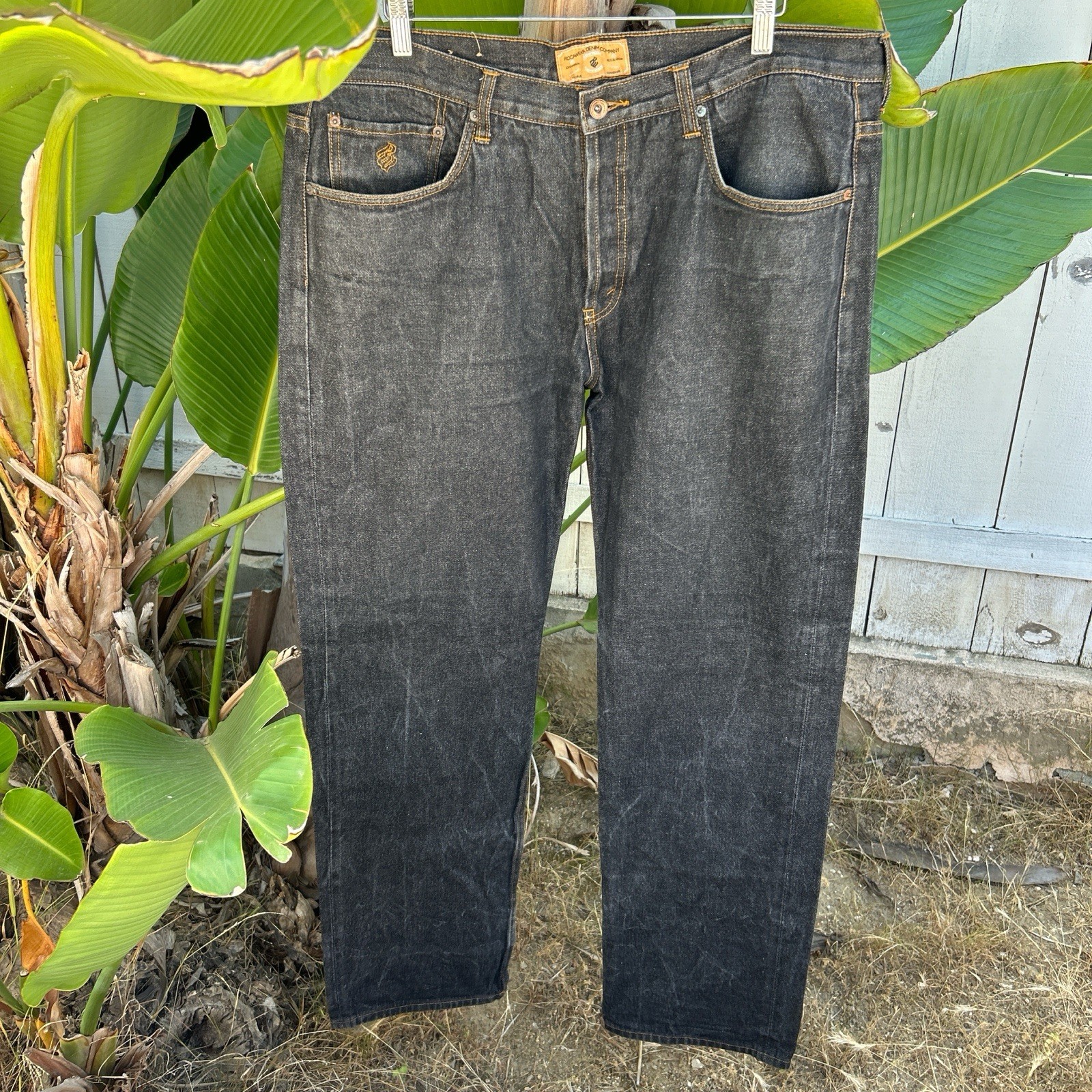Vintage Y2K Rocawear Jeans 40×34 Black Baggy Straight J9901
