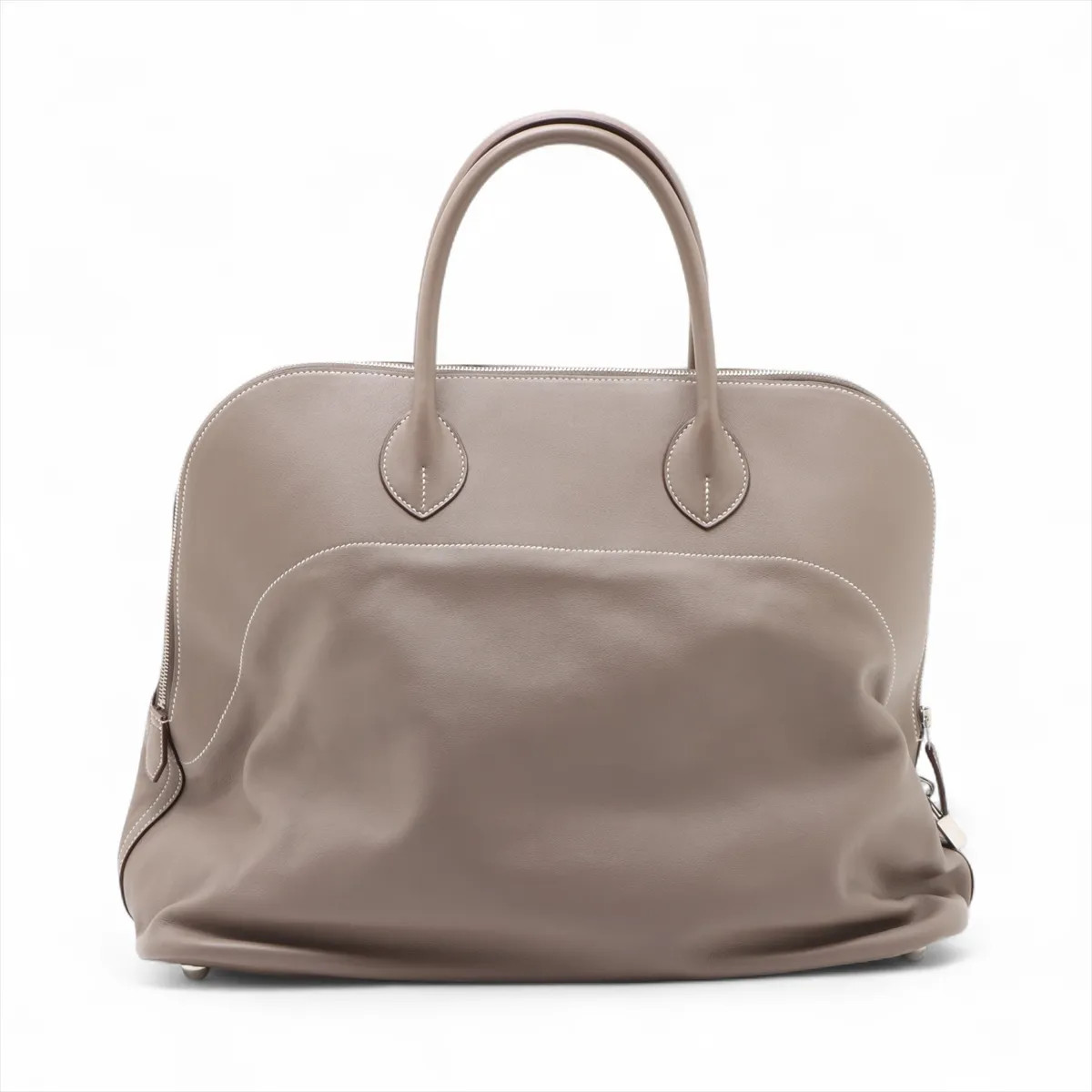 Hermès Bolide Relax 45 Veau Sikkim Gris asphalt Silver Metal Fittings U: 2022