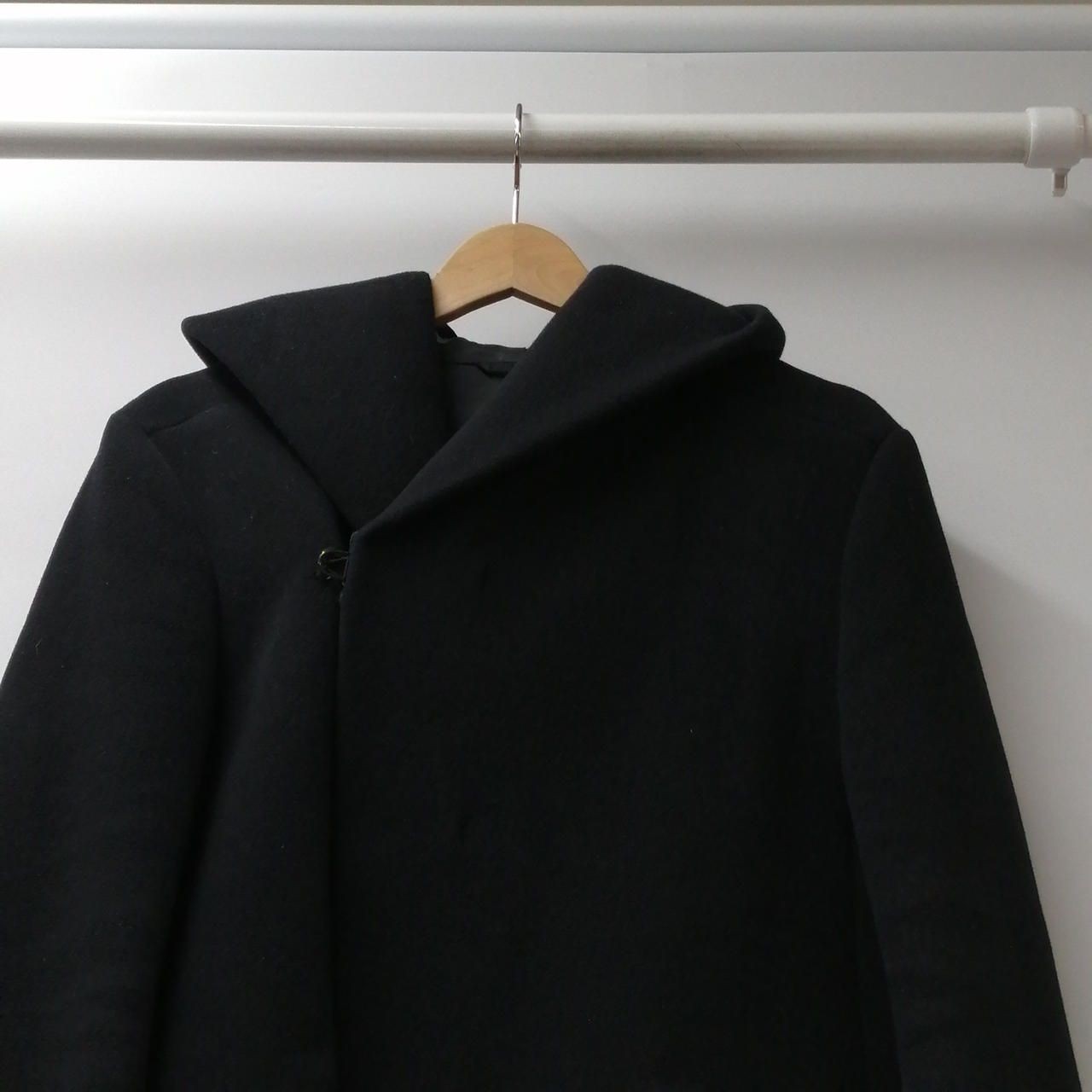 KAZUYUKI KUMAGAI ATTACHMENT Cashmere Blend Melton Coat 413063717 Ripped Used