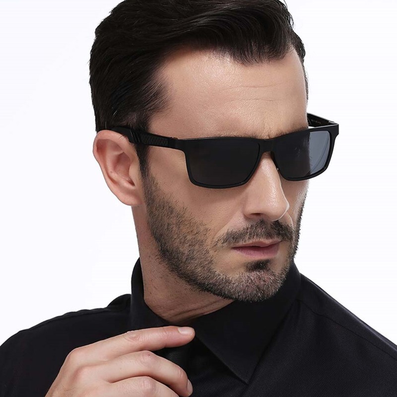 Aluminium Polarized Sunglasses Men UV400 Mirrored Driving Sport Glasses Case US