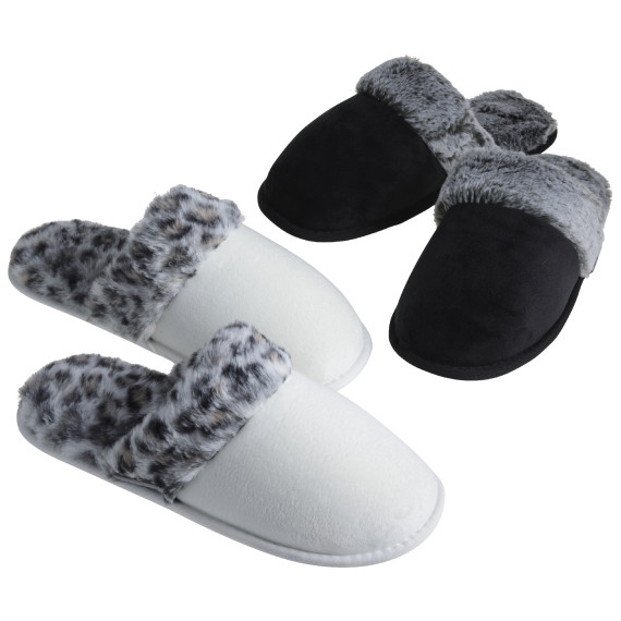 Kathy Ireland Violet Scuff Slippers