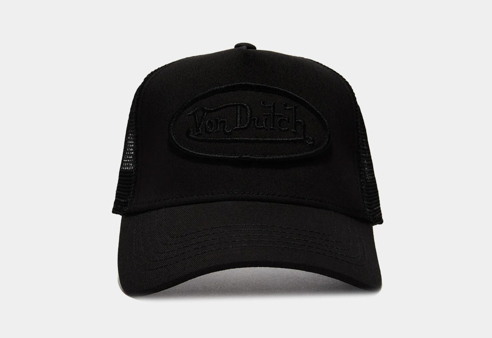 Von Dutch Hat Black Patch Trucker Mesh SnapBack Classic Cap NEW W/ TAGS