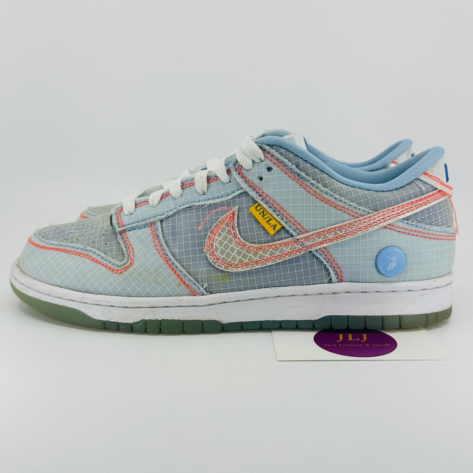 Nike Men’s Dunk Low x UNION LA Passport Pack ‘Argon’ Sneakers DJ9649-400 Size 8