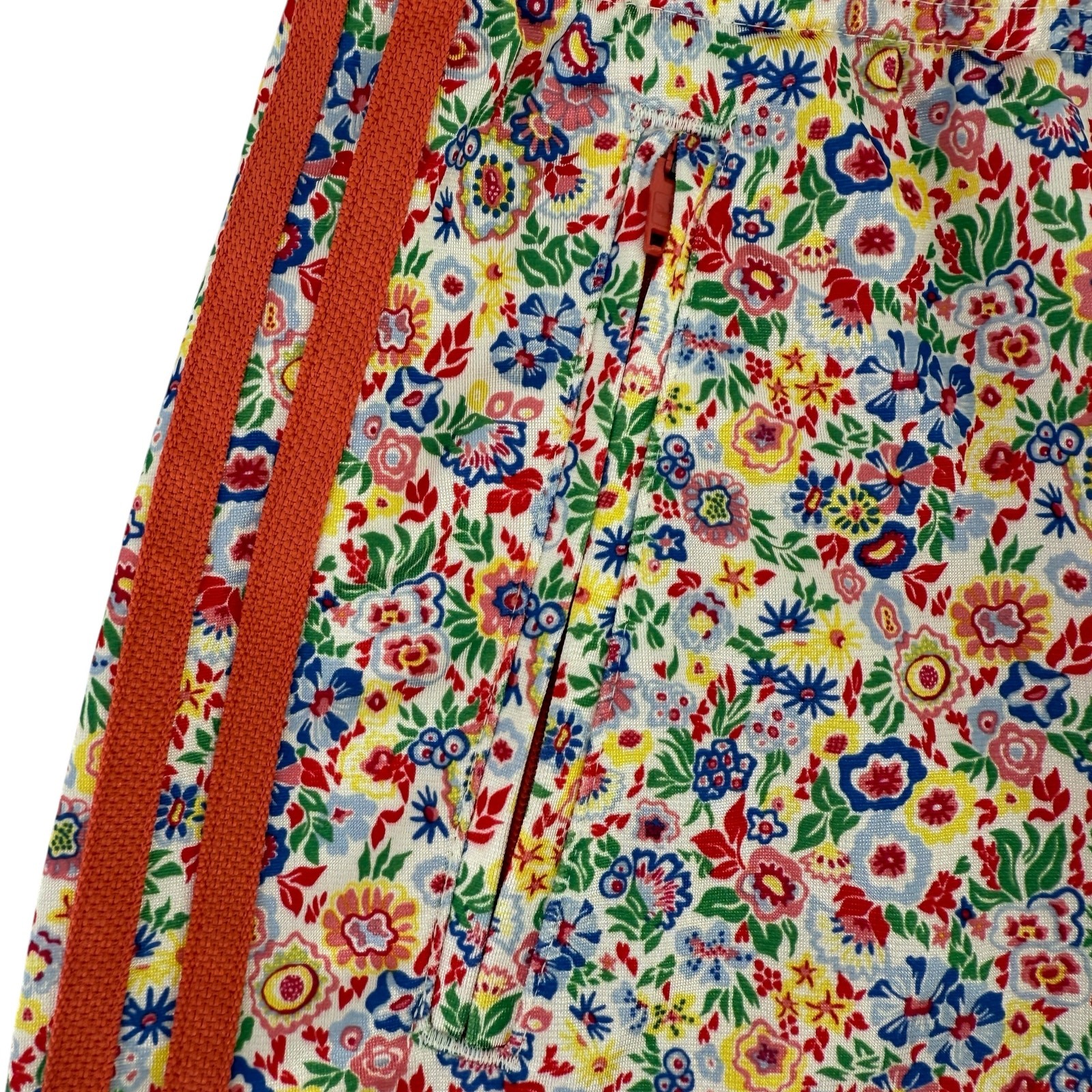Adidas Liberty London Floral Print Mini Skirt Girls Size Large Pink Blue Purple