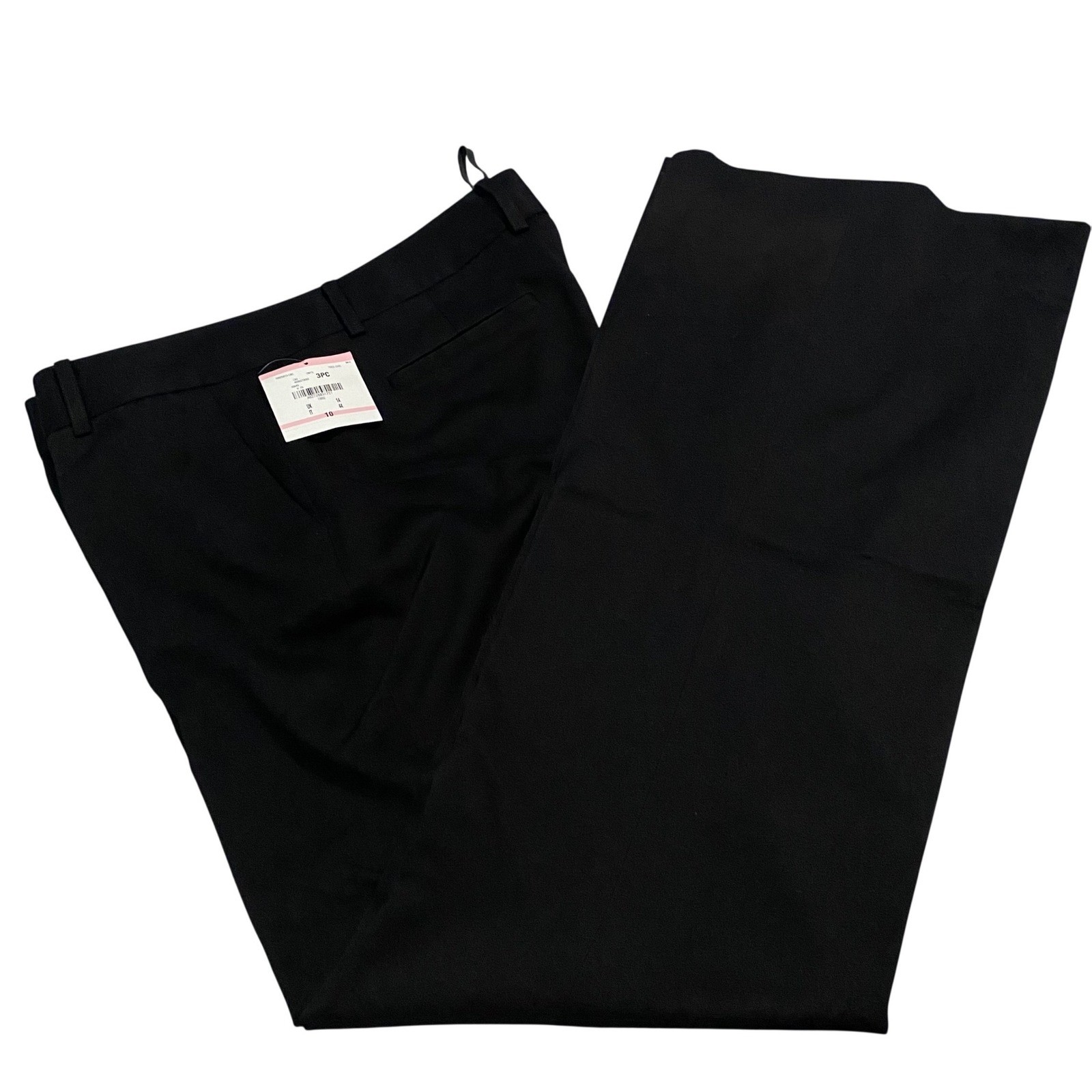 Anne Klein Suit Womens Onyx Black 2PC Blazer and Pants Set E78M12B0376 Size 10