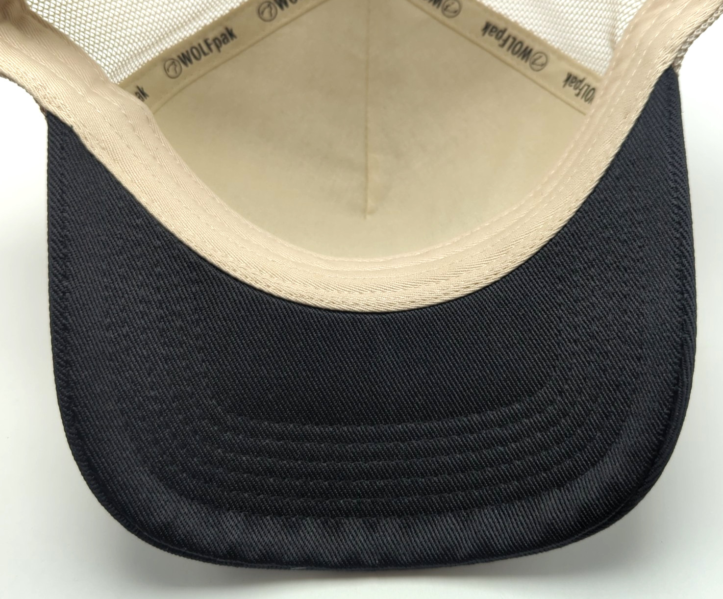 WOLFpak hat beige and black adjustable snapback cap WFPK