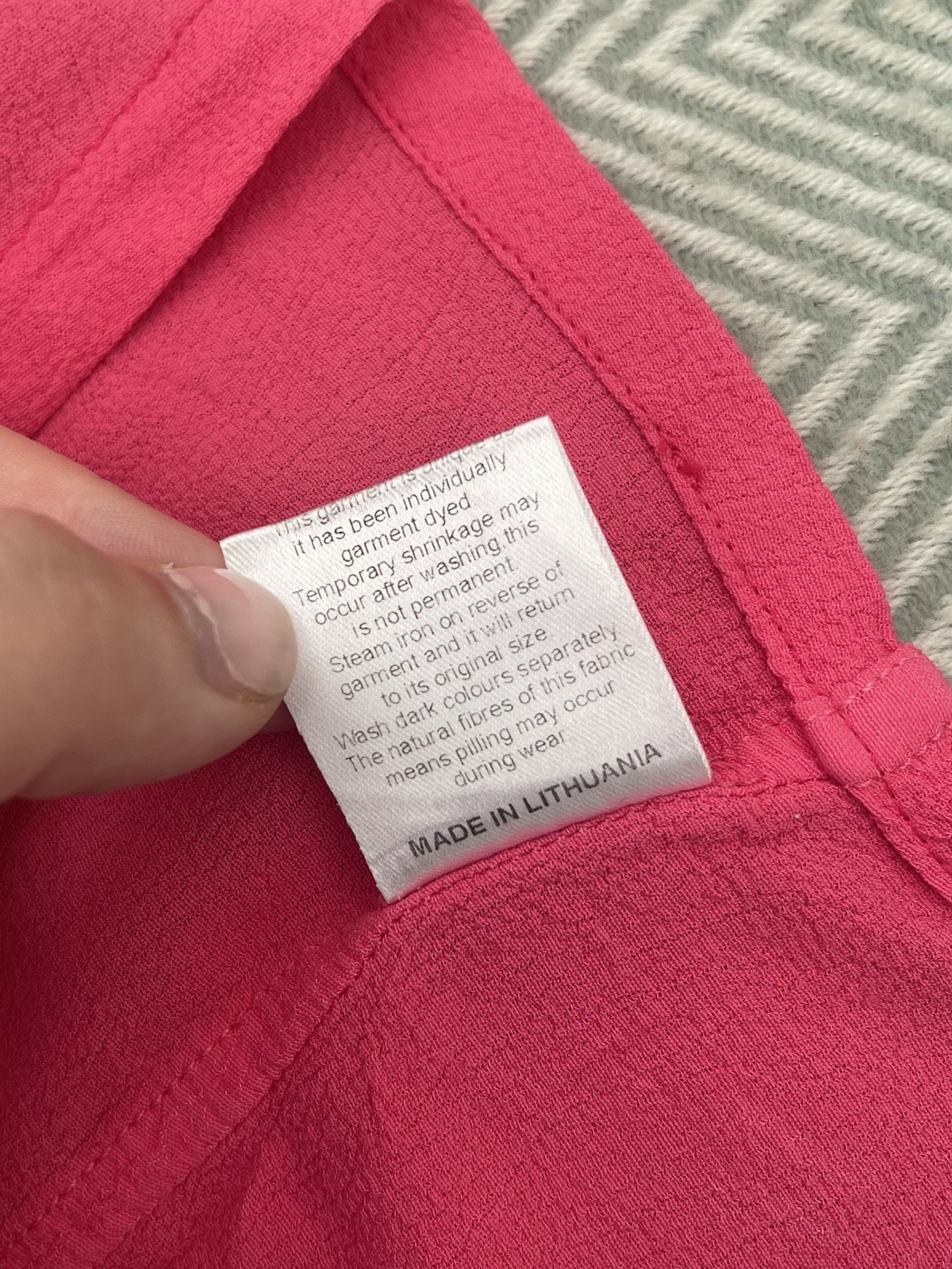 Sahara Hot Pink Viscose Boxy Batwing Blouse Size Medium Large Oversized