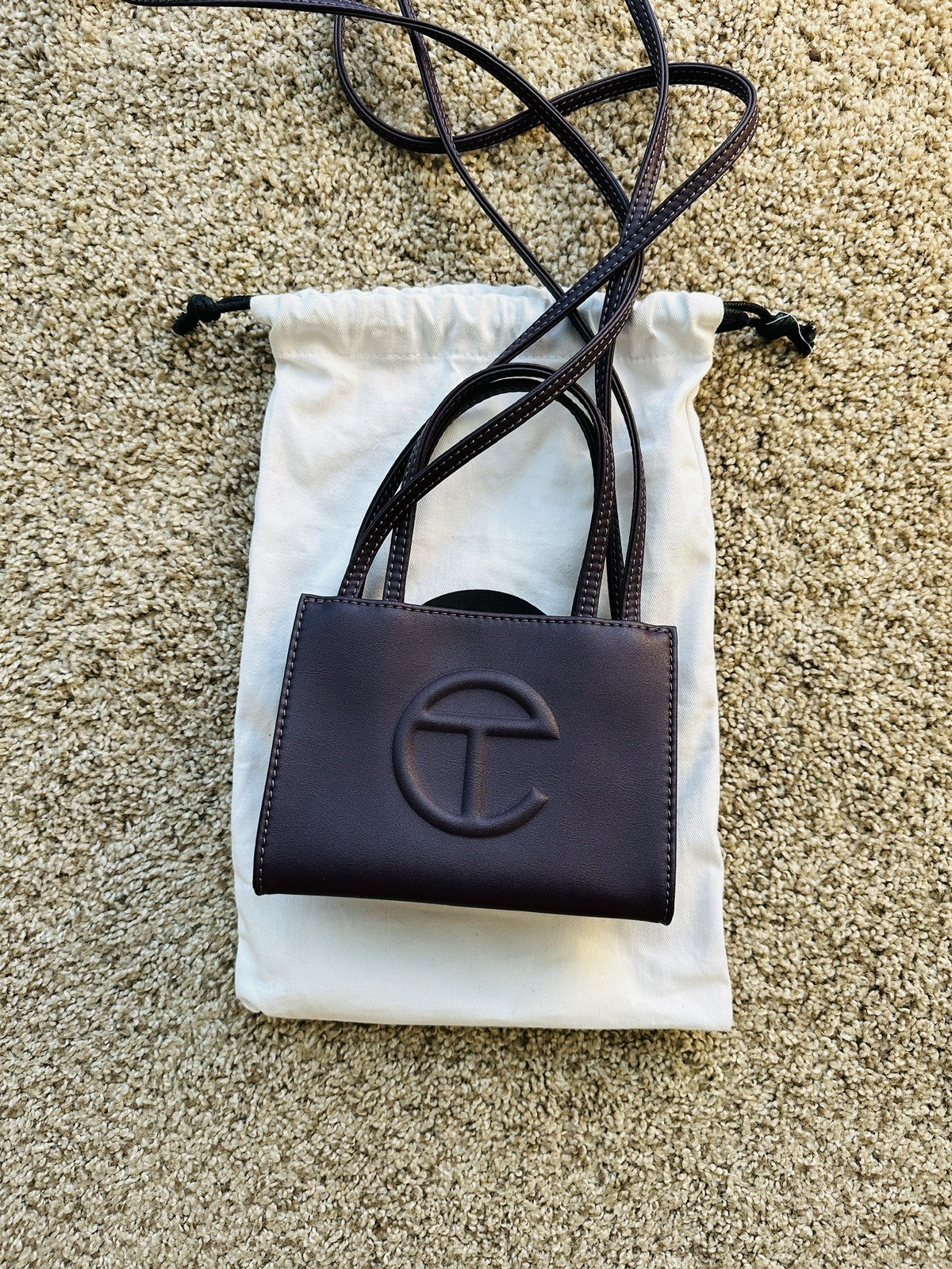 Telfar TF-012-EGGP-S Small Crossbody Shopping Bag – Eggplant