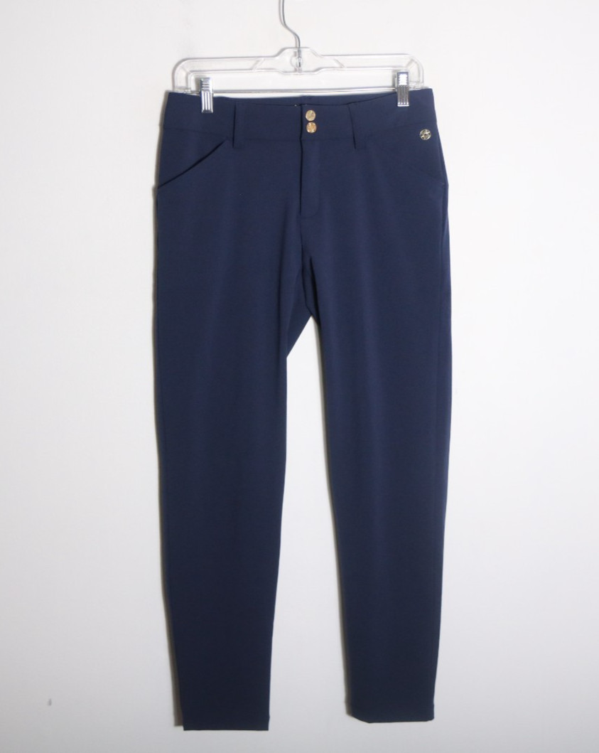Lilly Pulitzer Luxletic Cameron 28″ Pants Womens 4 Navy UPF 50 Stretch Skinny
