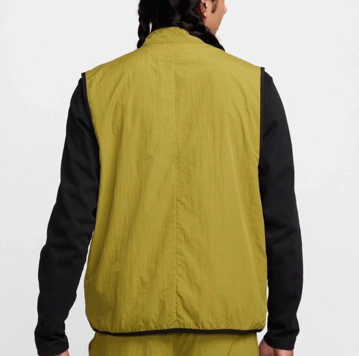 Nike Tech Woven Olive Green Pockets FZ Utility Wind Vest Men’s S FZ0748-307 NEW