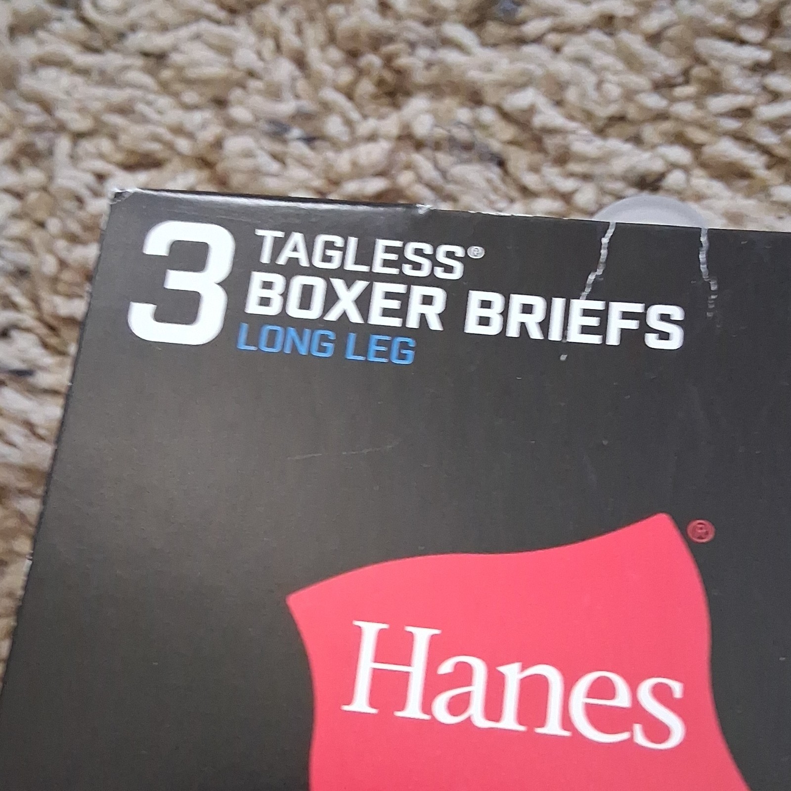 Hanes Comfort Flex Fit Total Support Pouch Tagless Long Leg Boxer Briefs 3pk S
