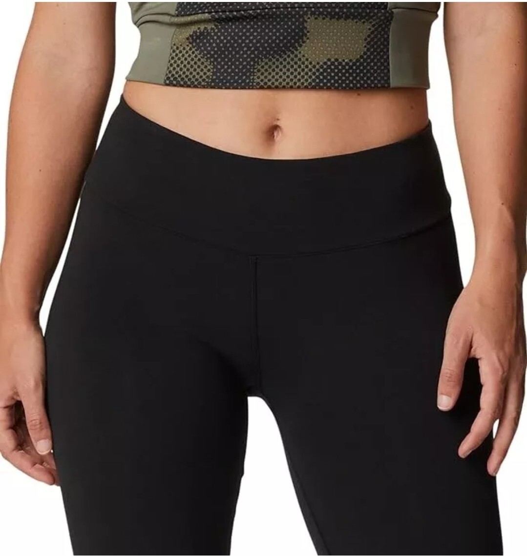 Columbia Women’s Trek 1/2 Tight High Waist Shorts Black XL Back Pocket