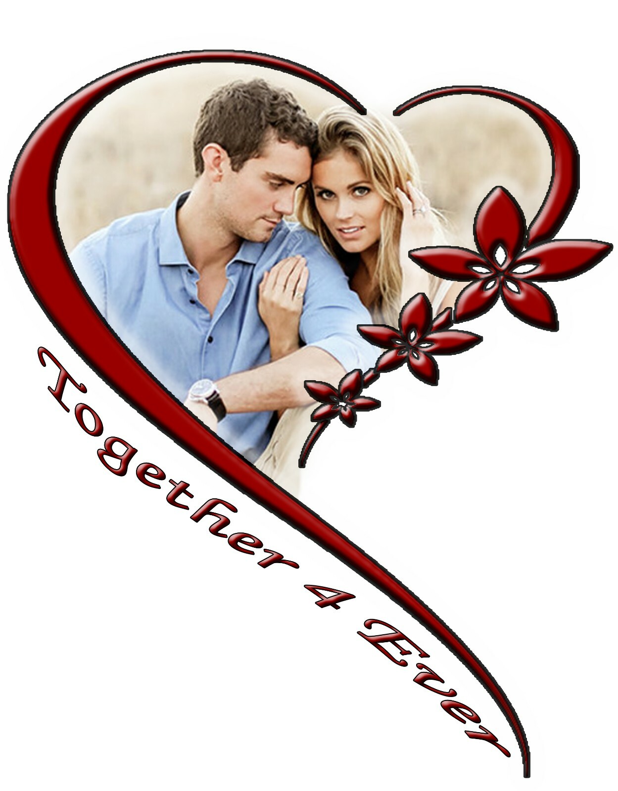 L@@K Your photo with your s/o in a heart!!