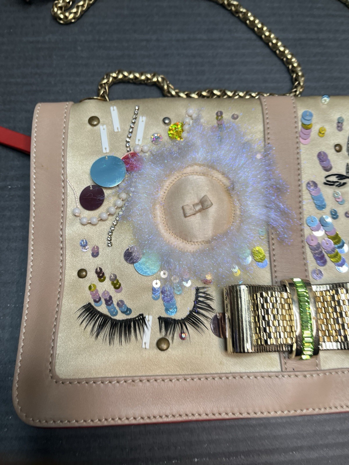 Christian Louboutin Sweet Charity Make Up Trash Clutch