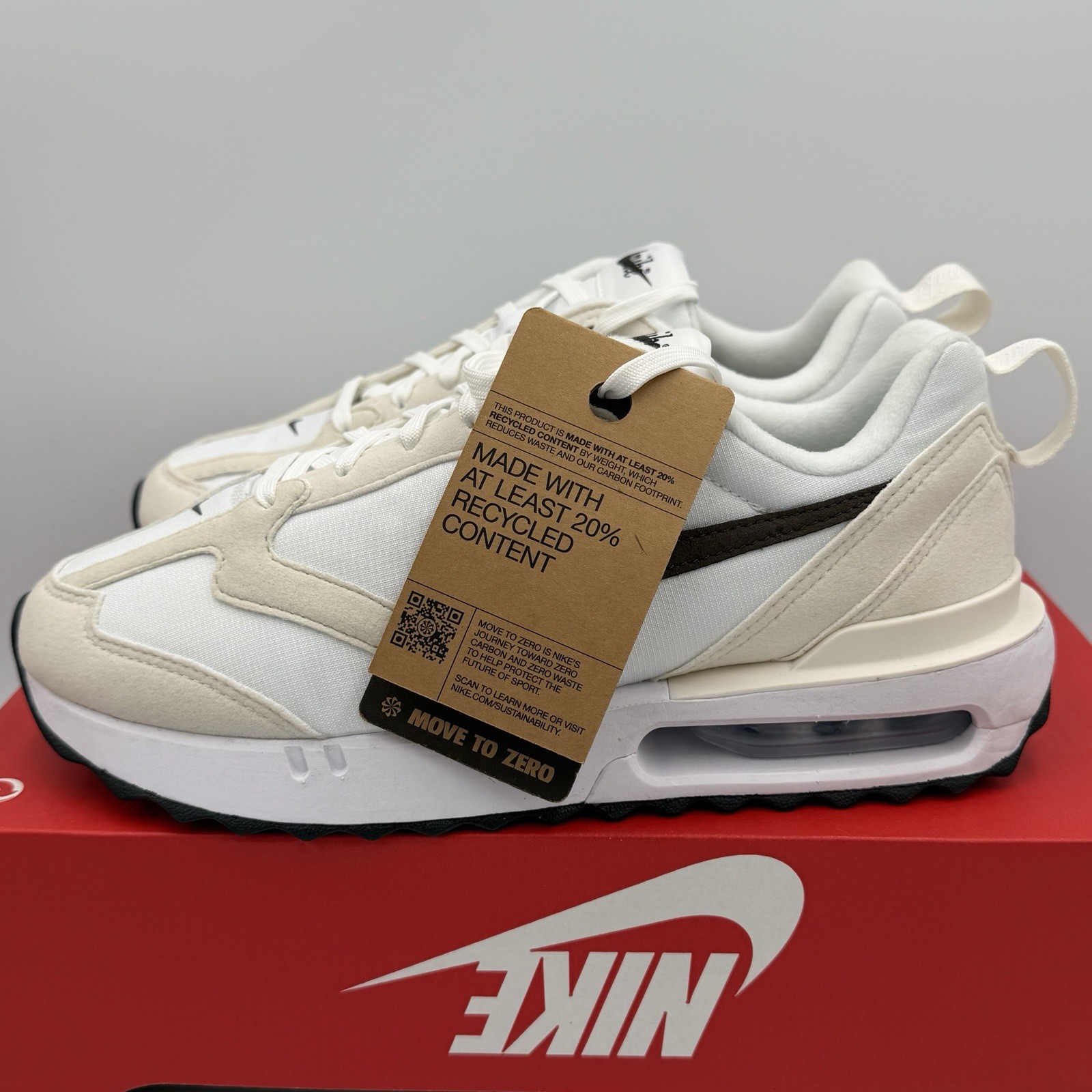 Nike Air Max Dawn White /Baroque Brown DC4068-102 Women’s Size 9 Sneakers