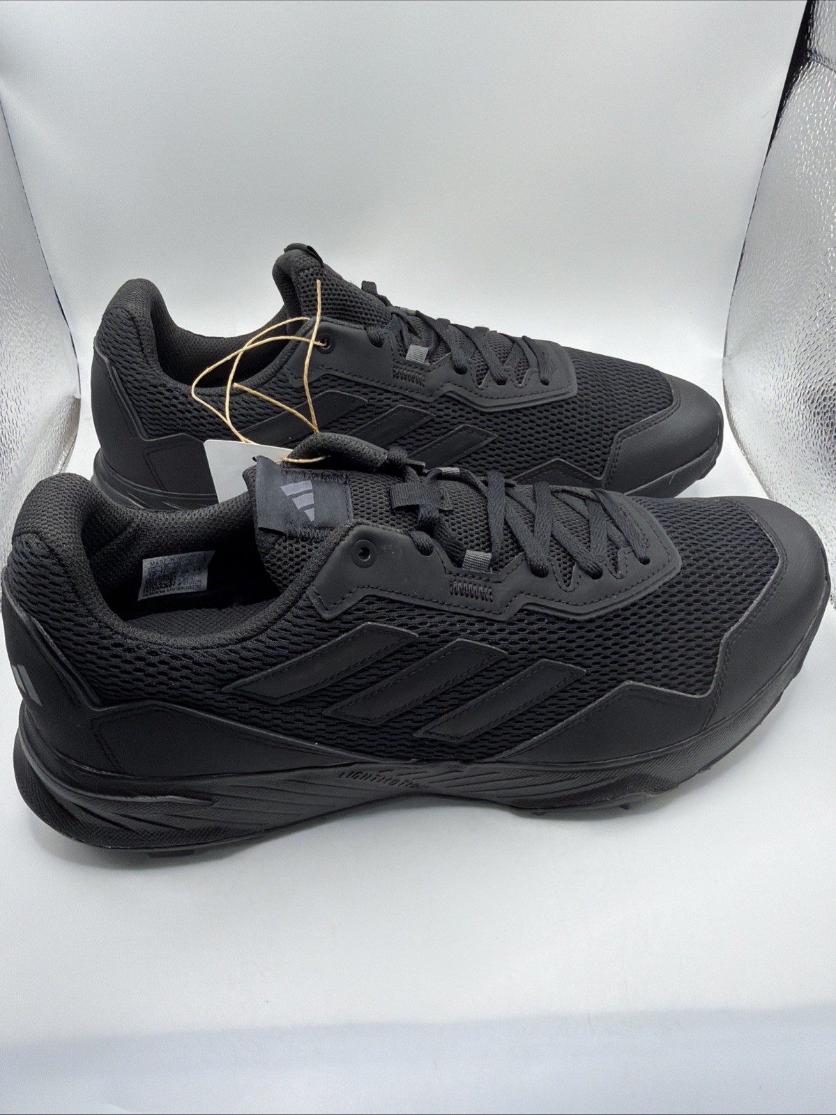 Adidas Men’s Pedivista All Black Trail Hiking Running Shoes Size 12. New