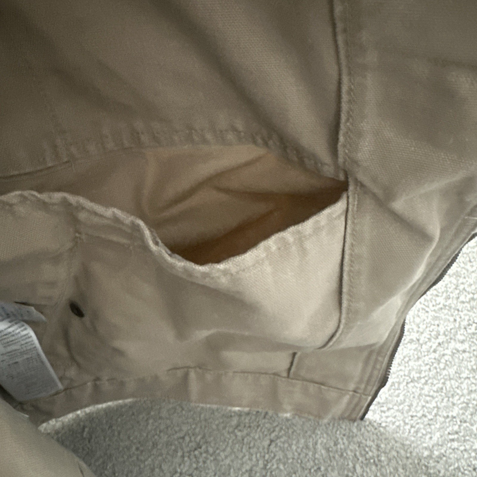 Levi’s Mechanics Full Zip Light WT Canvas Beige Tan Garage Jacket Medium
