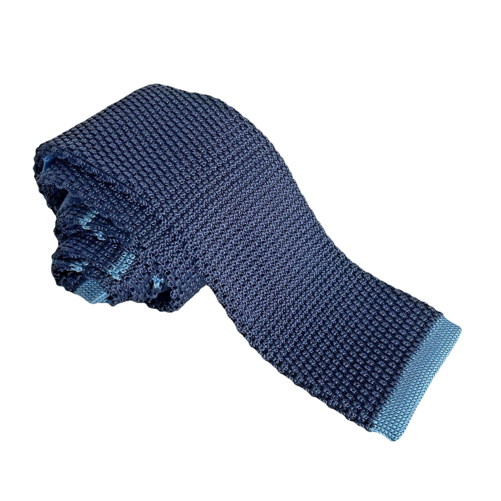 Southern Tide 100% Silk Knit Neck Tie Navy Textured Preppy Nautical Italy Made