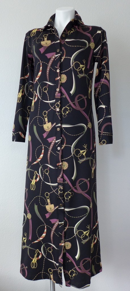 J.McLaughlin S Armory Catiline Cloth Point Collar Button Front Long Sleeve Dress
