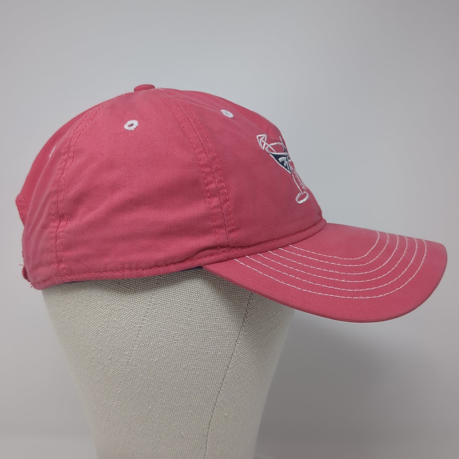 Chillin N Coolin Strapback Hat Solid Pink One Size Embroidered Ahead