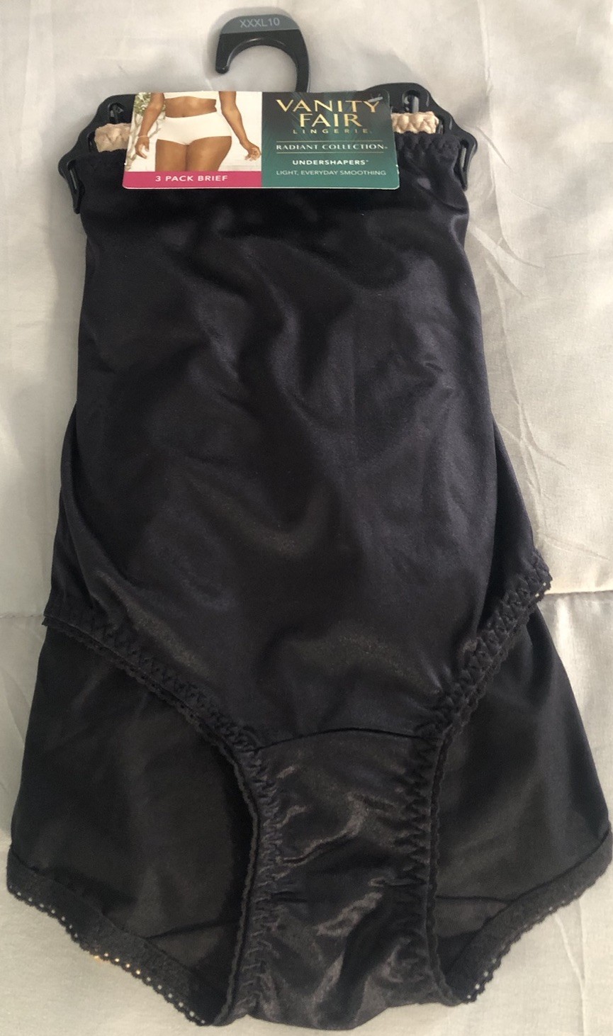 Vanity Fair Radiant Undershapers Light Control Everyday Smoothing 3 Pk Sz 3XL/10