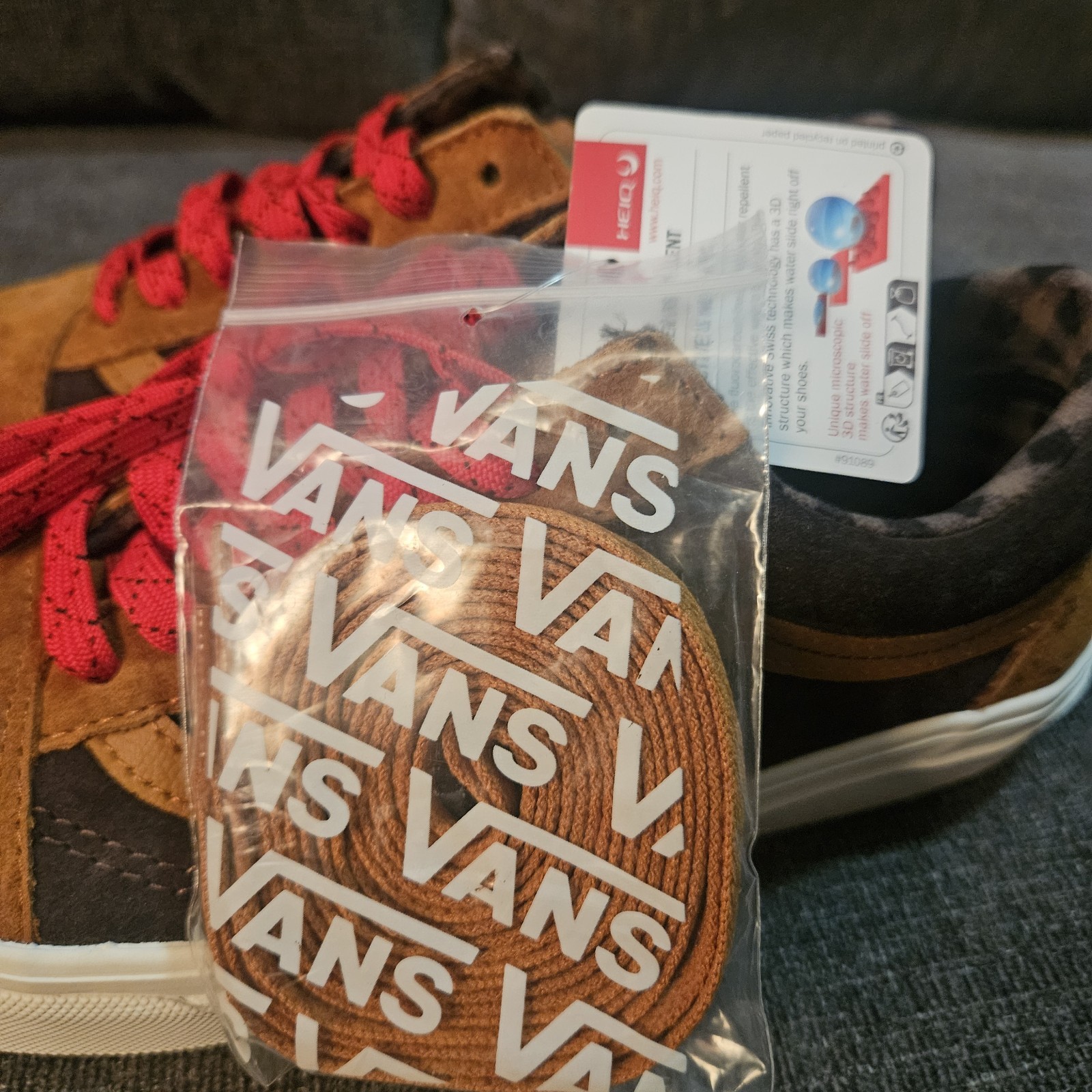 Vans Old Skool HEIQ Eco Dry Water Repellent Suede Brown Tan Men 6.5 Women 8 NWOB