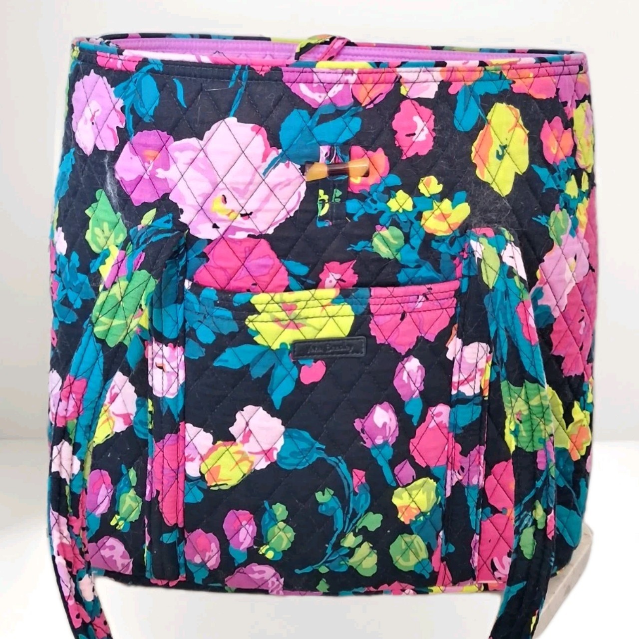 VERA BRADLEY Hathaway ‘Hilo Meadow’ Premium Cotton Floral XL Tote Bag