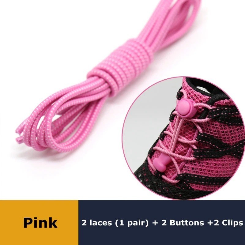 No Tie Elastic Lock Shoe Laces Rope Running Jogging Sneakers Trainer Shoelaces*