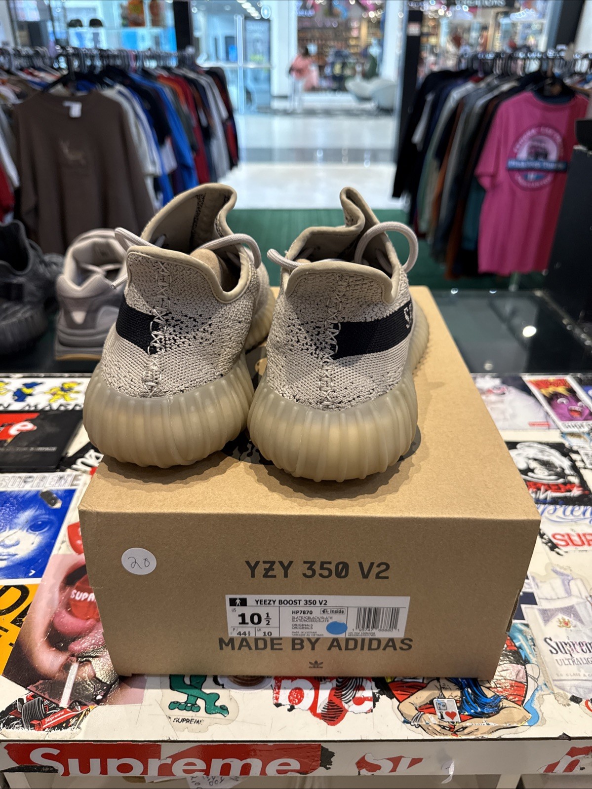 adidas Yeezy Boost 350 V2 Slate Core Black Men’s Size 10.5 NEW! HP7870 2022 B